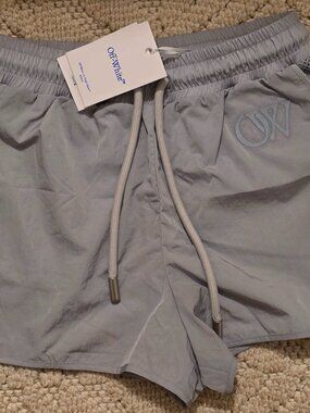 Off-White NY Mesh Shorts in Grey *AUTHENTIC*